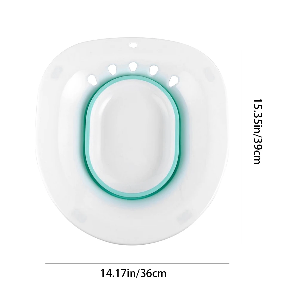 

Sitz Bath Hemorrhoids Woman Foldable Portable Sitz Bath Basin for Toilet for Hemorrhoids Pregnant Women Perineal Episiotomy