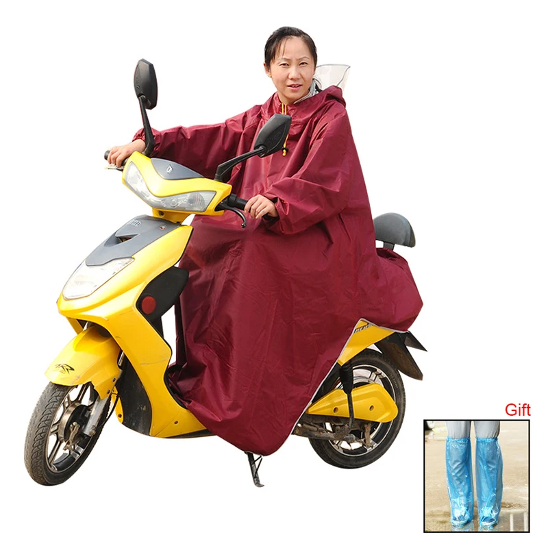 Дождевик из ткани Оксфорд для взрослых Уличный одиночный пончо езды на
