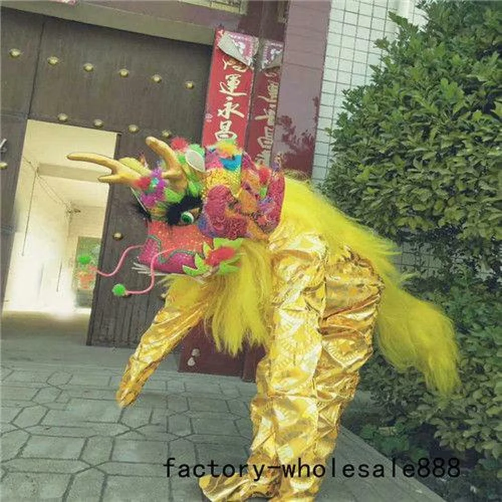 Китайский дракон костюм талисман в форме головы kylin для праздника вечерние cos