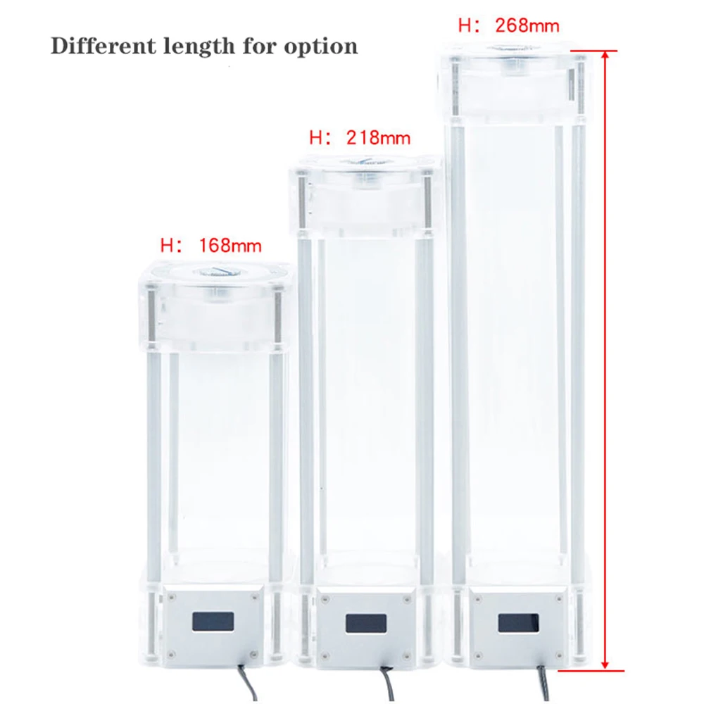 Морозильный A RGB резервуар квадратный для воды 5 в аура температура ЖК дисплей