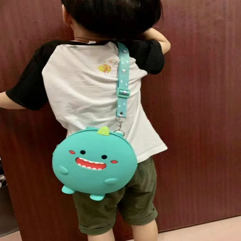 Силиконовые детские рюкзаки с 3D мультипликационным медведем школьный ранец