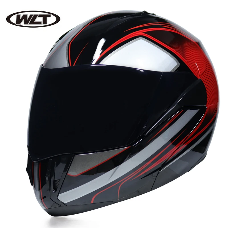 2019 New Flip Up Motorcycle Helmet Motorbike Modular Dual Lens Motocross Moto Crash Full Face Helmets Casco Casque | Автомобили и