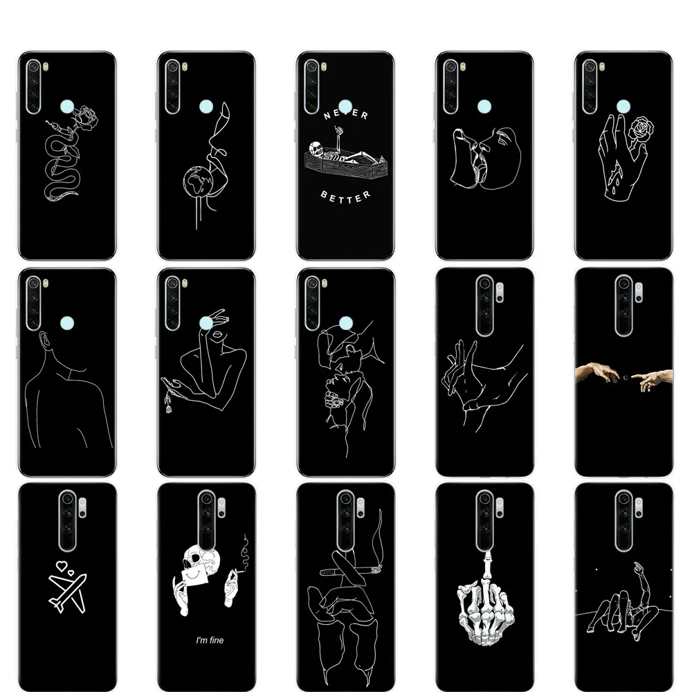 Чехол для xiaomi Redmi Note 8T силиконовая Мягкая задняя крышка из ТПУ 8 2021 чехол NOTE PRO