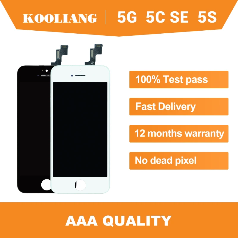 ЖК дисплей с дигитайзером на складе в России оригинальный + ekran AAA для iPhone 5 SE 5C