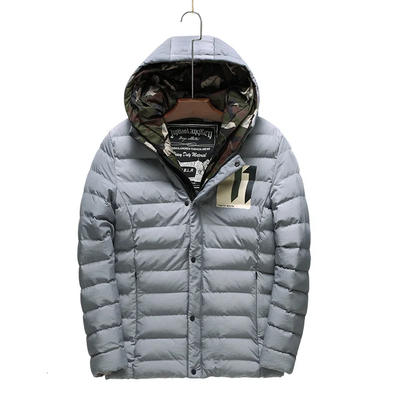 Men's Keep Warm Cotton Short Fund Men's Loose Coat Youth Even Hat Cotton-padded Clothes