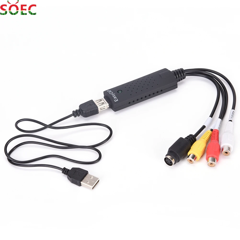 2017 Новый USB Easycap 2.0 ТВ Видео Аудио VHS в DVD HDD конвертер адаптер карты захвата |