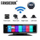 Автомобильный пульт дистанционного управления Fansicouk T88, Android 9,0, 4 канала, запись 360, 2 + 32 ГБ, GPS-навигация, T66