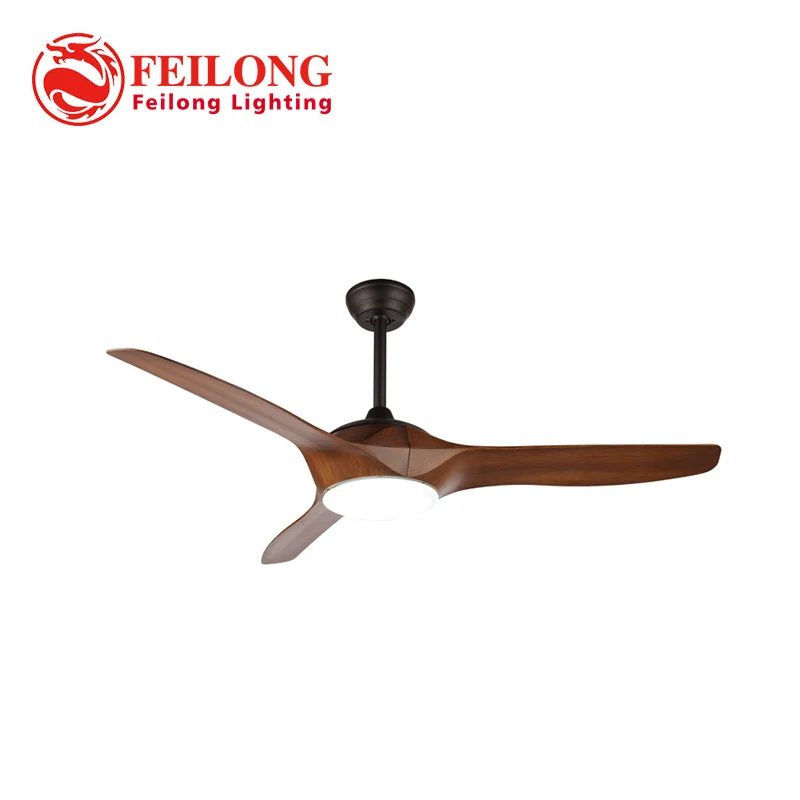 

Modern Ceiling Fan Decorative Wood Blades Ceiling Fan with Led Light