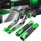 Складной регулируемый тормозной рычаг сцепления и руль захвата концы руля стержень ручки Запчасти для kawasaki ZX10R ZX 10R ZX-10R ZX10 R 2006-2015
