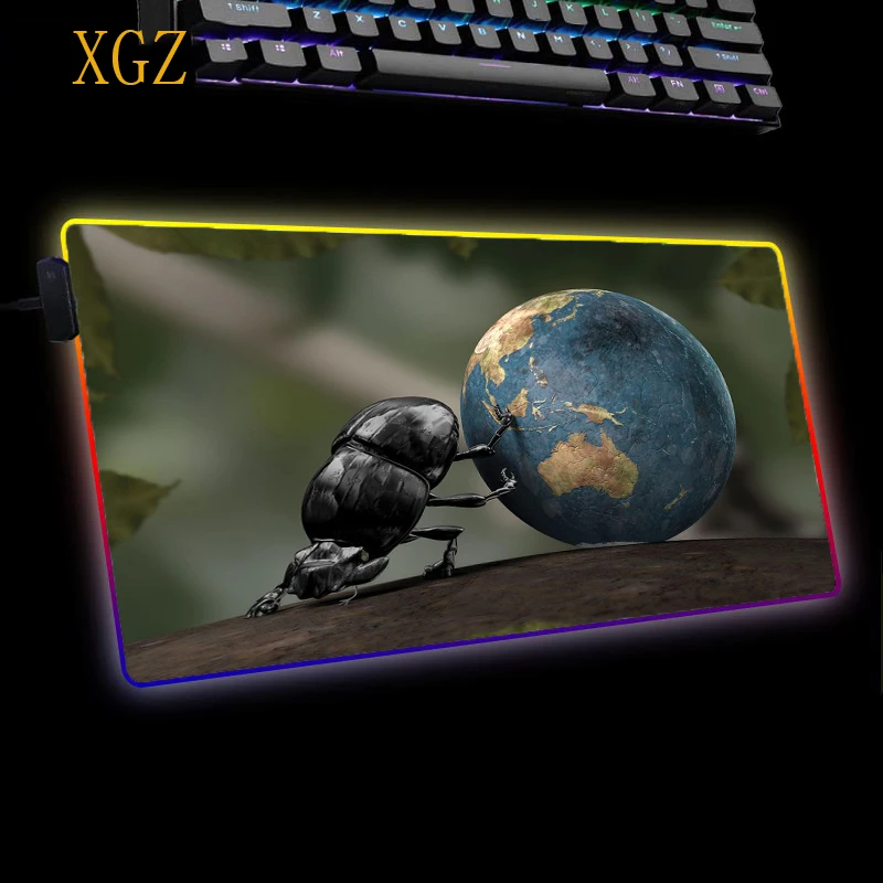 XGZ Star Zone Ball RGB компьютерный коврик для мыши со светодиодный Ной подсветкой