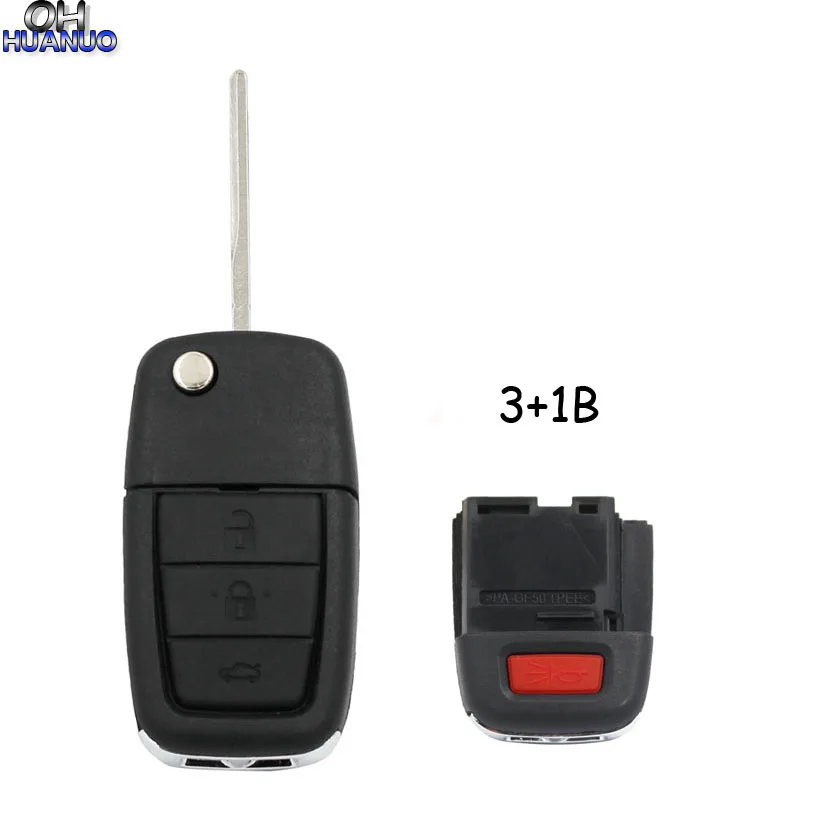 4 кнопки дистанционного флипа ключа оболочки с 3 + 1 Тревожная для VE HOLDEN Commodore