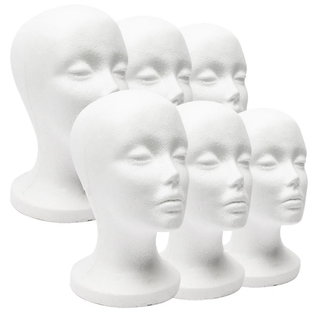 Female Foam Mannequin Head Manikin Model Hat Glasses Display Wig Jewelry Holder Shop Stand Rack |
