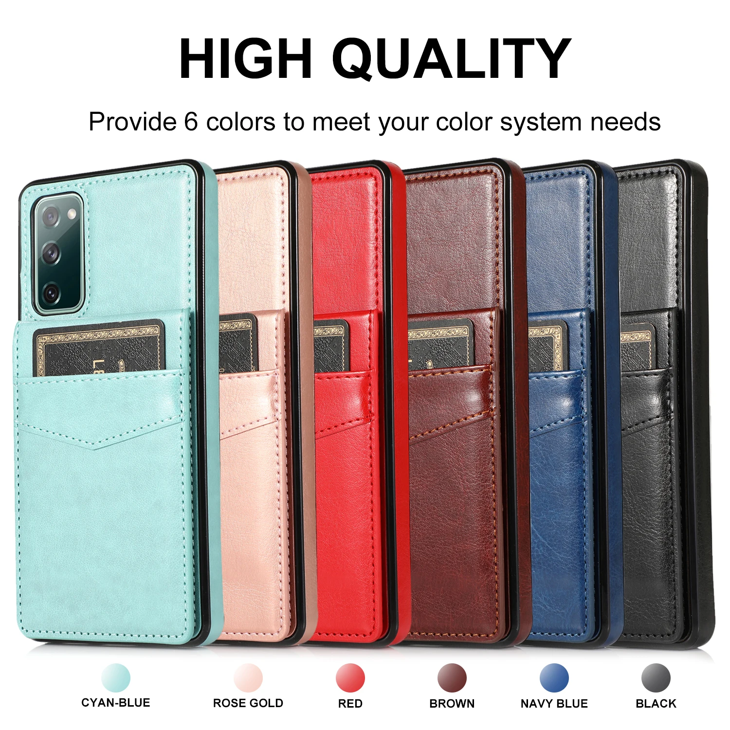 

Wallet Phone Case For Galaxy S21 Ultra S20 FE Note 20Lite S10 Plus A51 A71 5G A21S A11 Flip Cover Leather Card Pocket Back Cover