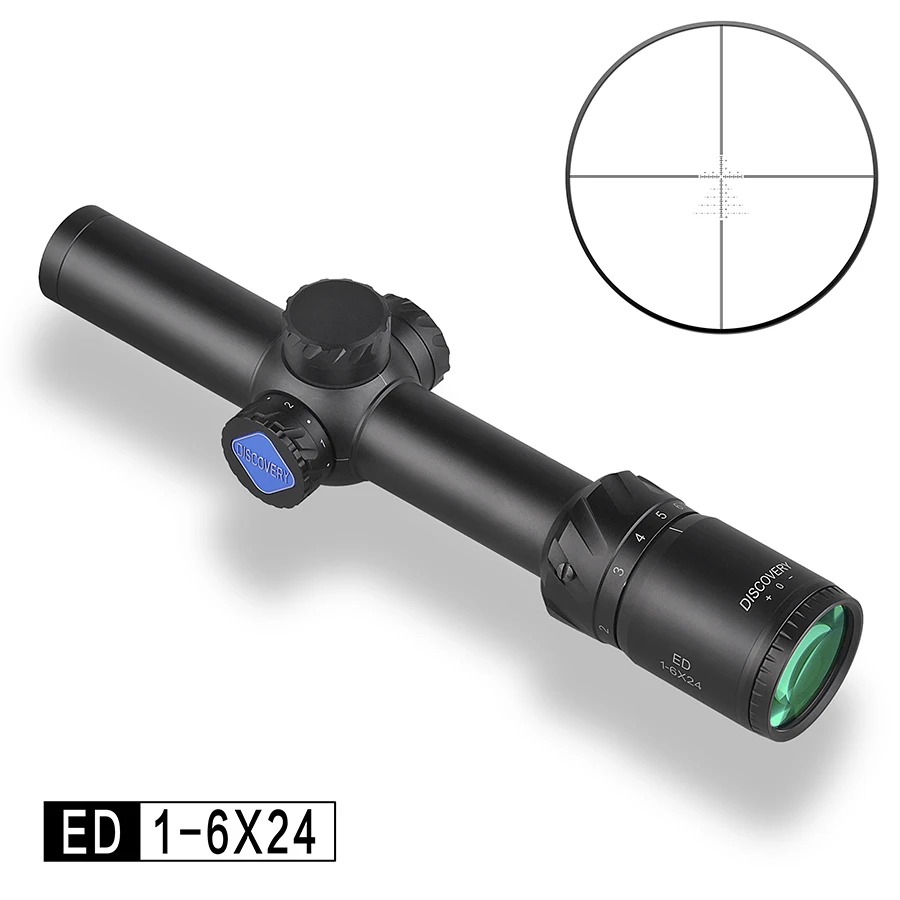 Прицел для винтовки с подсветкой Discovery ED 1 6X24 AK47 AR15 карбин быстрая стрельба