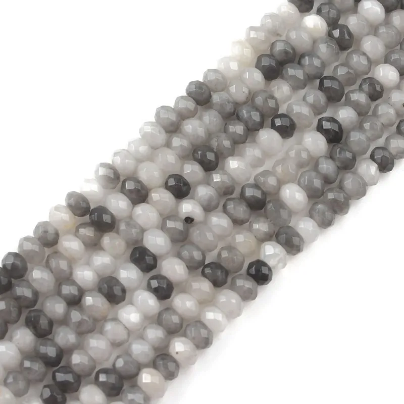 2*4 мм граненые ястребы бусы из камня агата ронли разделительные бусины для DIY