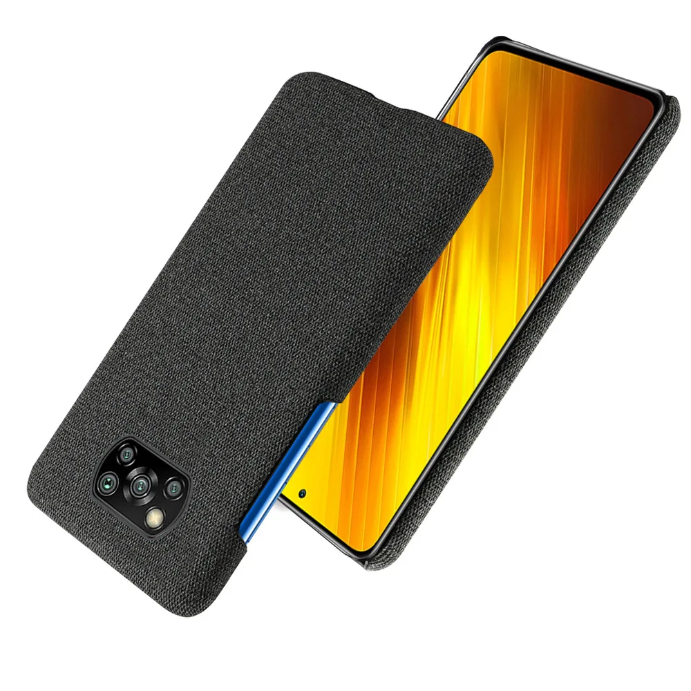 Модный чехол KEYSION для Xiaomi Poco X3 Высококачественная фетровая ткань матовая тонкая
