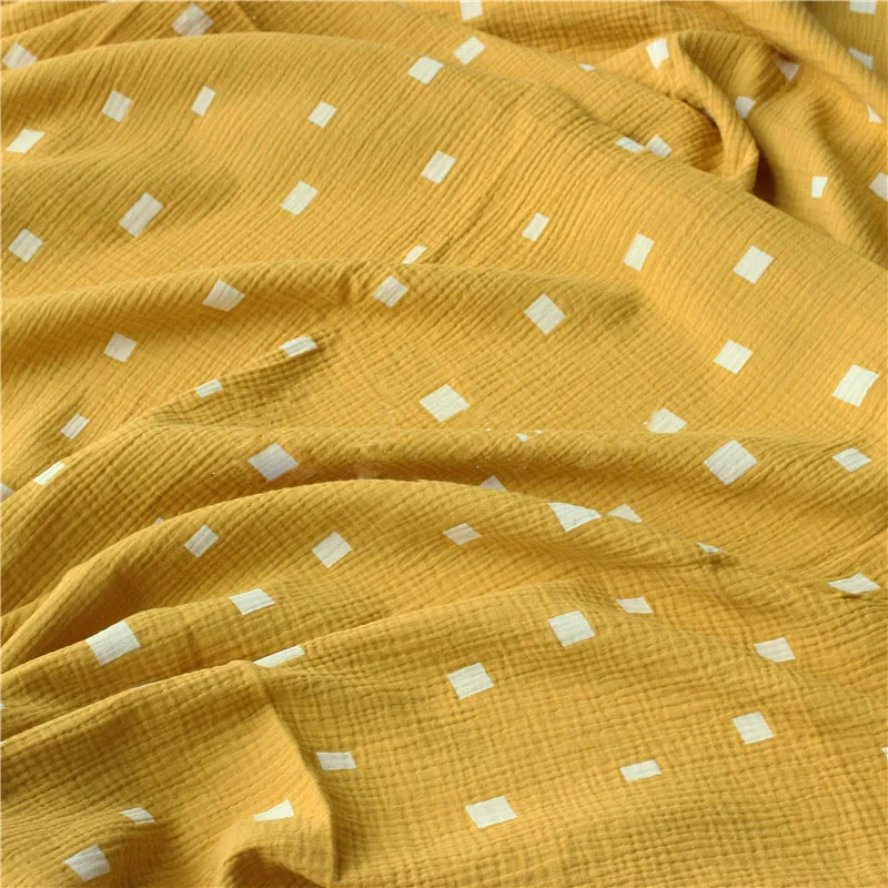 100% хлопок креп ткань чистый марлевая сделай сам стеганое шитье одежда для сна