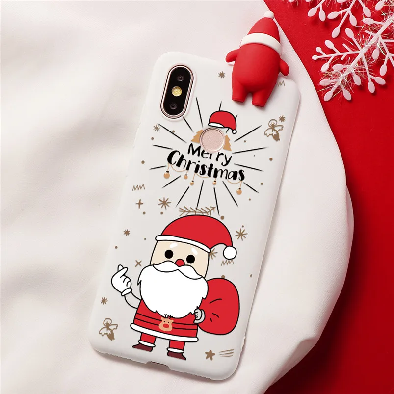 Рождественский чехол для Xiao mi Red mi Note 5 6 7 Pro S2 mi A1 A2 A3 8 8X Lite 9 SE Explorer CC9 CC9e мультяшный Новогодний подарок чехол из ТПУ - Цвет: 31Krbd-sdlrbxin