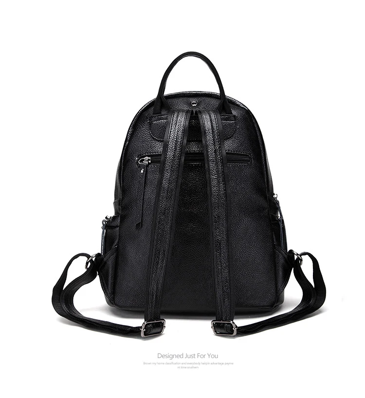 Женские рюкзаки из 100% натуральной кожи новый модный роскошный брендовый женский