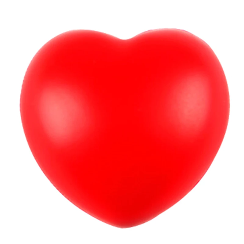 

1Pc Funny Soft Foam Anti Stress Ball Toys Squeeze Heart Shaped Ball Novelty Fun Gifts Vent Gag Toy Stress Pressure Relief Relax