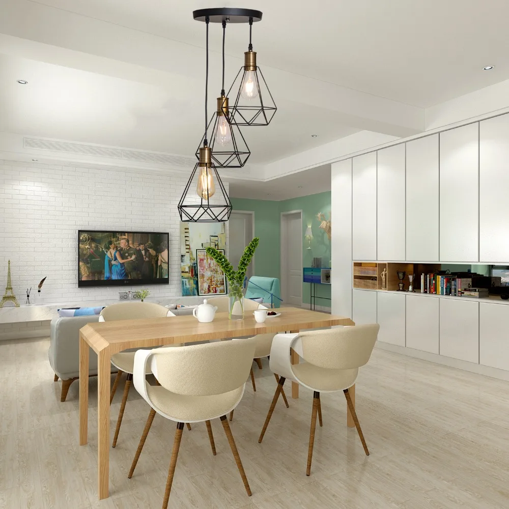 ZhaoKe современный промышленный винтажный подвесной светильник в клетку железная