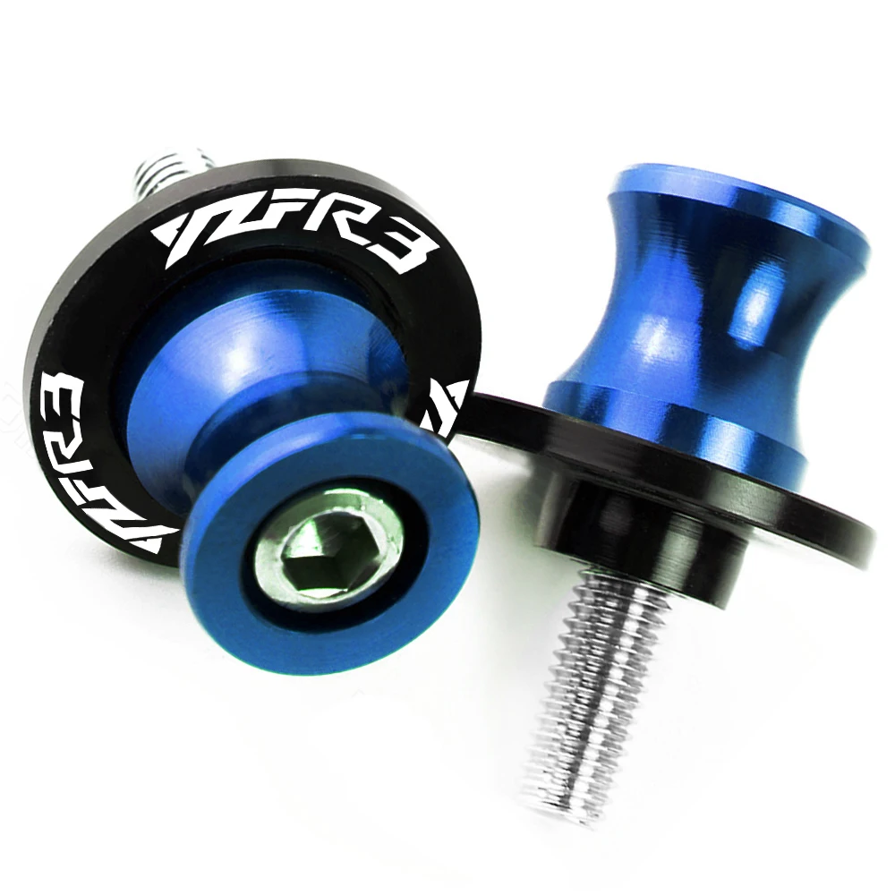 6mm For YAMAHA R3 YZF YZF-R3 MT-03 YZFR3 2015 2016 2017 2018 2019 Motorcycle Swingarm Slider Spools M6 Stand Cover Screws | Автомобили и