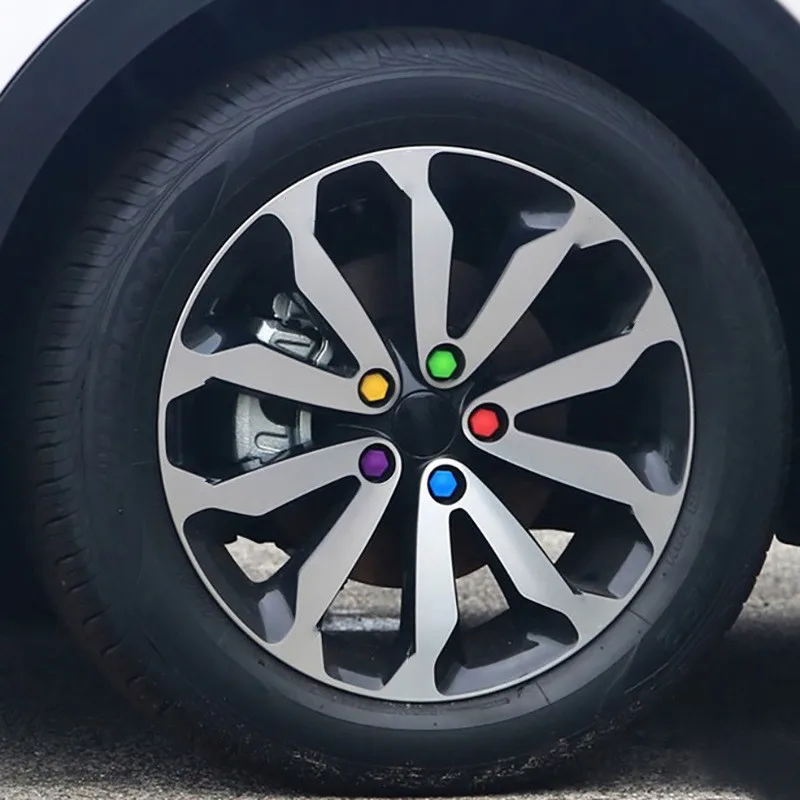 Автомобильный Стайлинг 20 шт. силикагелевые колпачки на Колесные гайки защитные