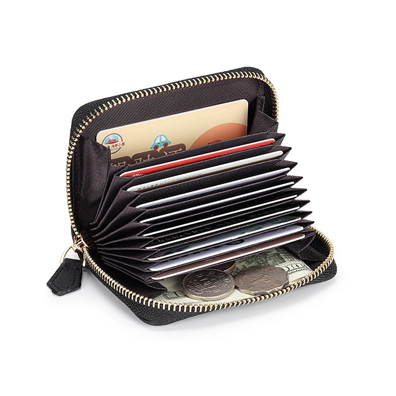 women wallet small hollow h woman short cow leather id credit card holder name cards case pocket organizer money phone coin bag free global shipping