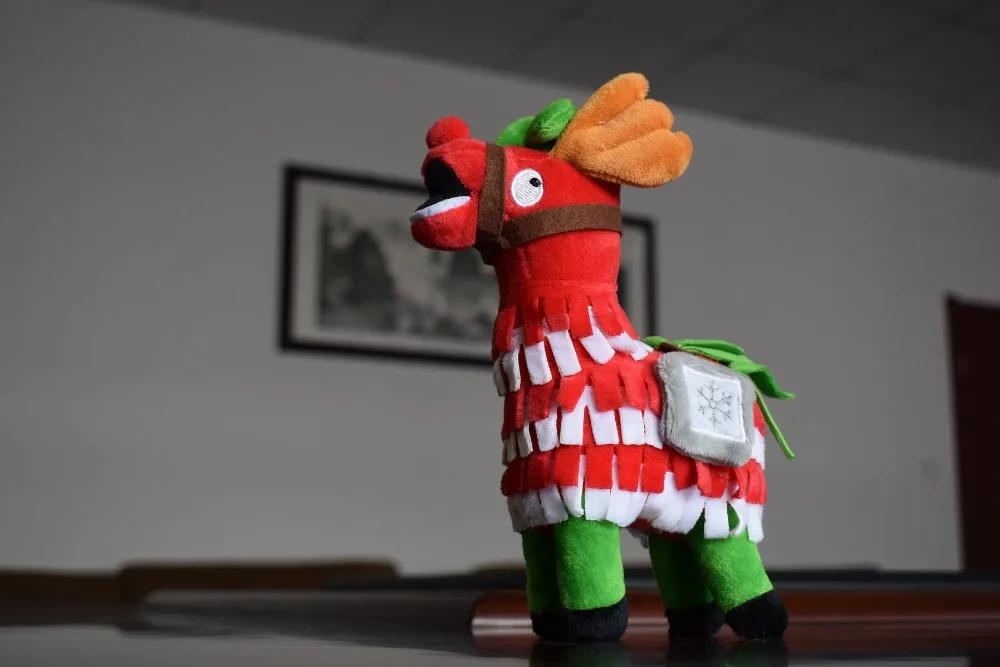 Крепостная ночь Рождество Llama драма Лут Pinata битва Royale плюшевые мягкие лошади тайник Альпака чучела животных куклы игрушки для детей