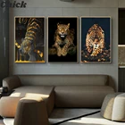 Животные искусство леопард ягуар холст живопись стены искусство печать плакаты куадрос стены картины для гостиной дома современный декор
