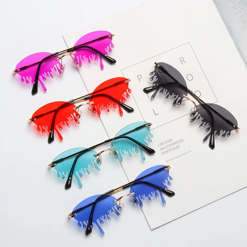 Солнечные очки в стиле стимпанк женские модные солнцезащитные аксессуары без