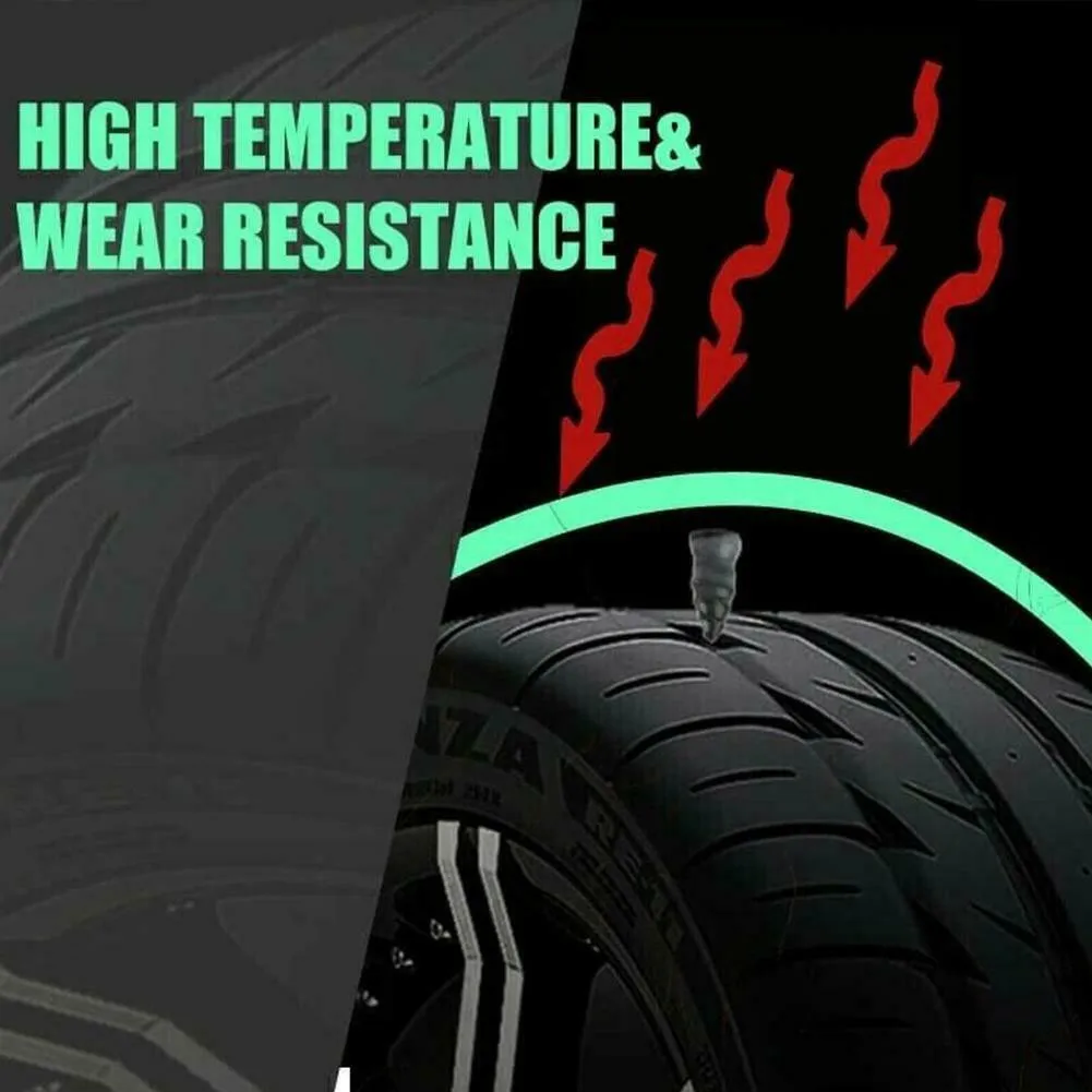 

He Inside Diameter Less Than 5mm, No Damage To Tires, No Air Leakage.Simply Insert The Nail Into The Tire Wound To Complete Simp