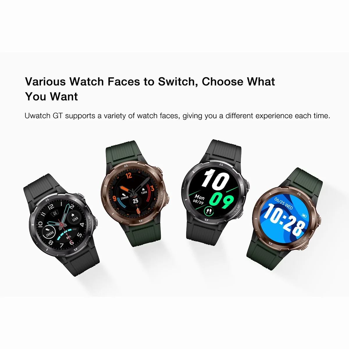 Умные часы UMIDIGI Uwatch GT 5ATM водонепроницаемый монитор сердечного ритма во время сна