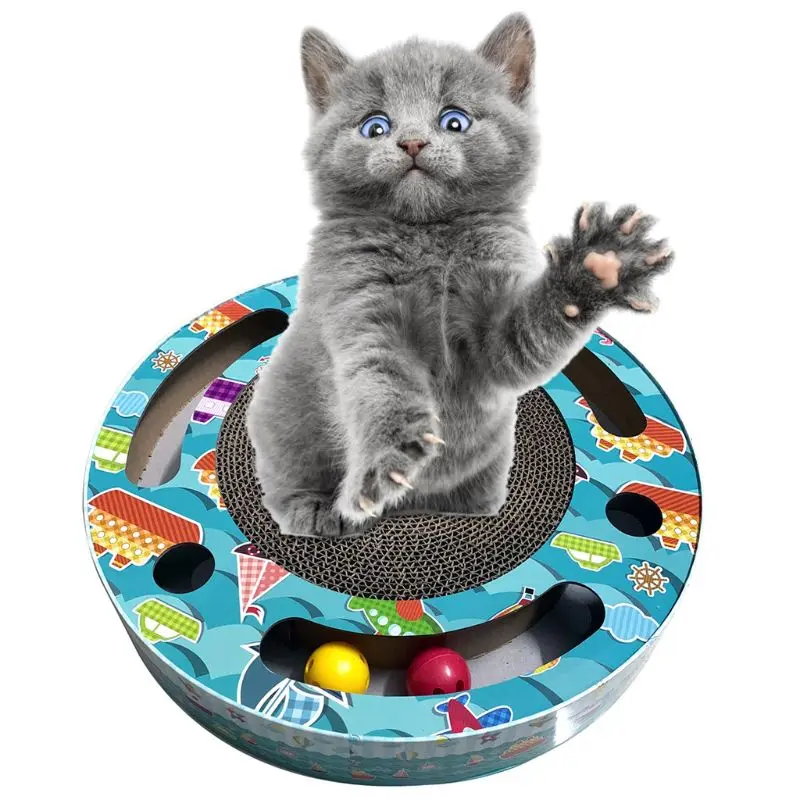 Круглые когтеточки для кошек гофрированные картонные пластины круглая