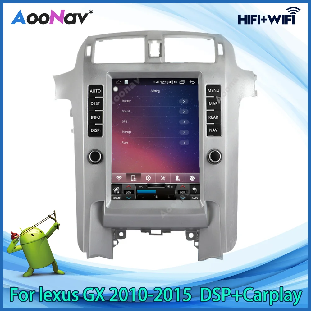 

GPS-навигатор для Lexus GX 2010 2011-2015, видеоплеер 128 ГГц, Android 10, Tesla, вертикальный экран, Автомобильный мультимедийный радиоплеер