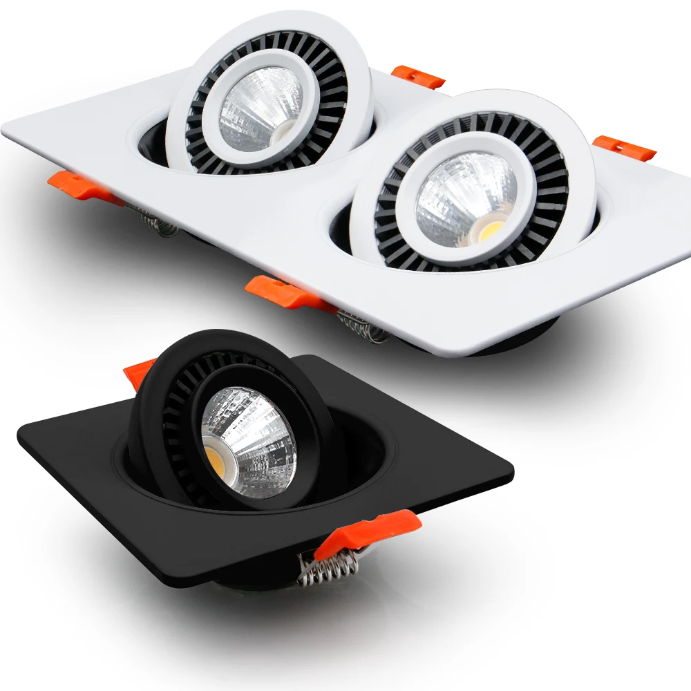 [DBF] вращающийся на 360 градусов светодиодный встраиваемый светильник COB