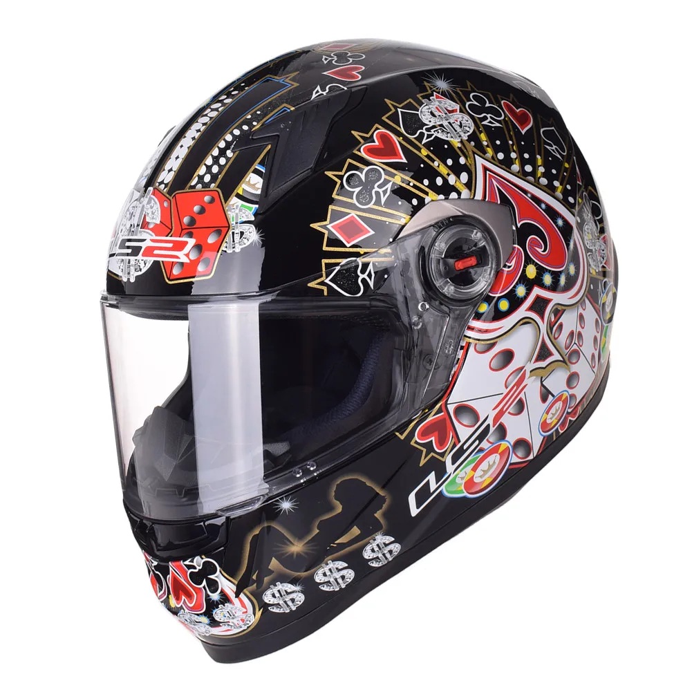 LS2 Полнолицевой гоночный мотоциклетный шлем Capacete Casque Moto Kask шлемы Helm Caschi Crash для