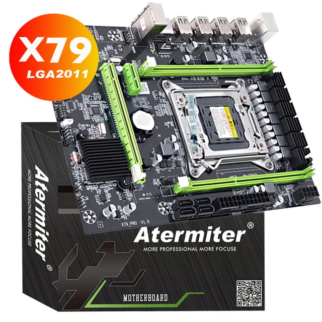 X79 Pro Материнская плата LGA 2011 USB2.0 SATA2 поддержка памяти REG ECC и процессор Xeon