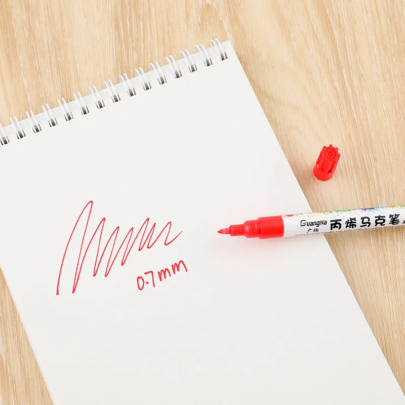 Набор акриловых маркеров 0 7 мм 36 цветов | Канцтовары для офиса и дома