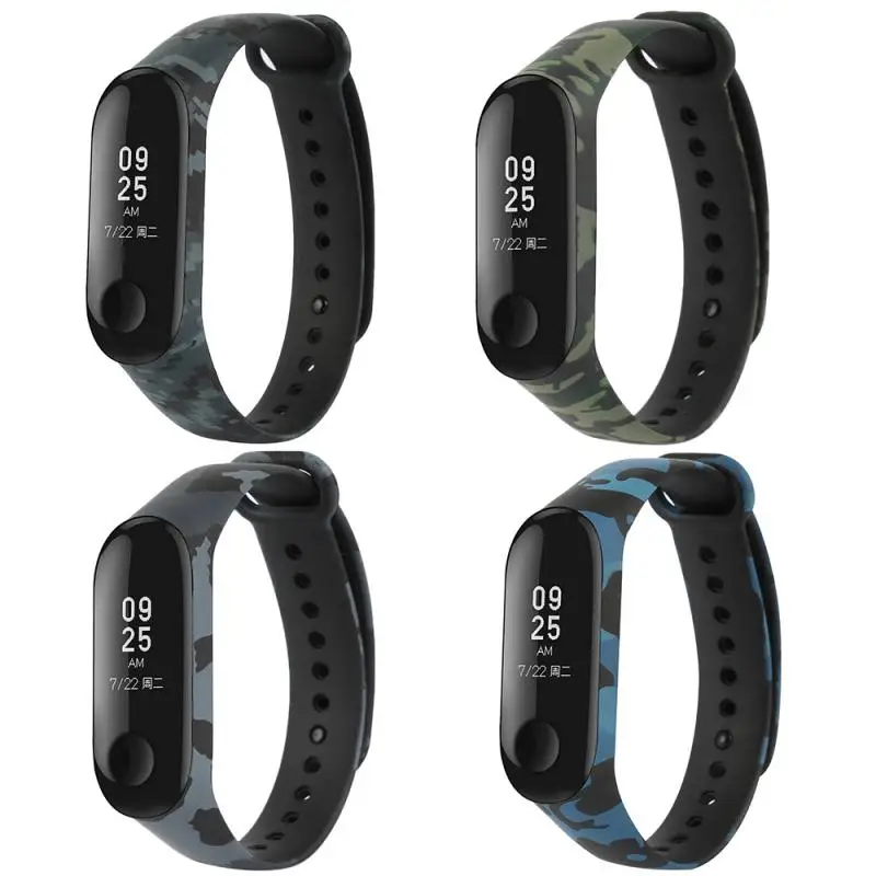 Светящийся цветной ремешок для Xiaomi Mi Band 3 браслета аксессуары браслет на