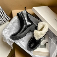 natural wool women winter boots size 3440 warmest genuine leather russian style women snow boots