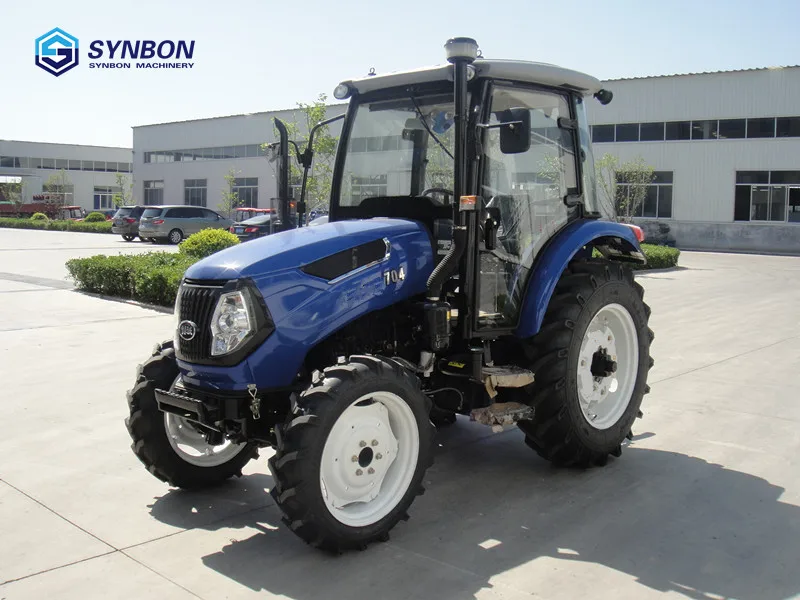 SYNBON new 75HP 4 колесный драйвер гидравлический сельскохозяйственный трактор