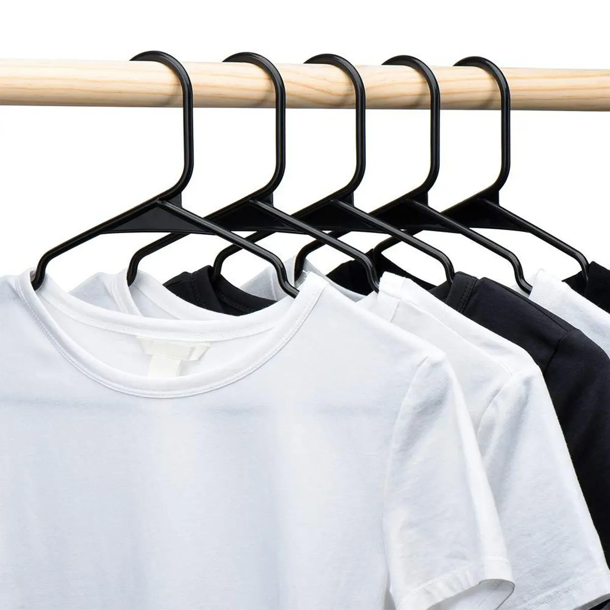 

20 Pcs/Set Plastic Hangers Thickened Non-slip Portable Clothing Storage Racks Durable Wardrobe Holder Household Drying Racks