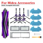 Для Midea i5 аксессуары для робота-пылесоса HEPA Filter i5Young Rolling Brush i9 Kit, боковая щетка, основная щетка, насадка на швабру, запчасти