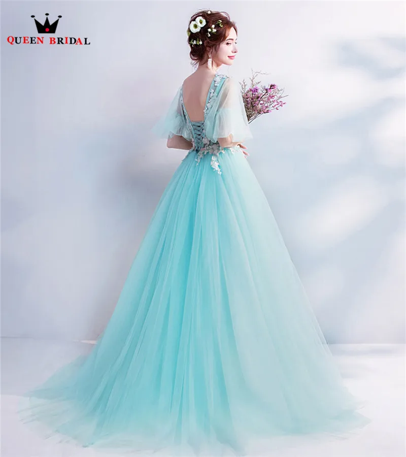 Платье женское ТРАПЕЦИЕВИДНОЕ с V образным вырезом Тюлевое Элегантное Длинное