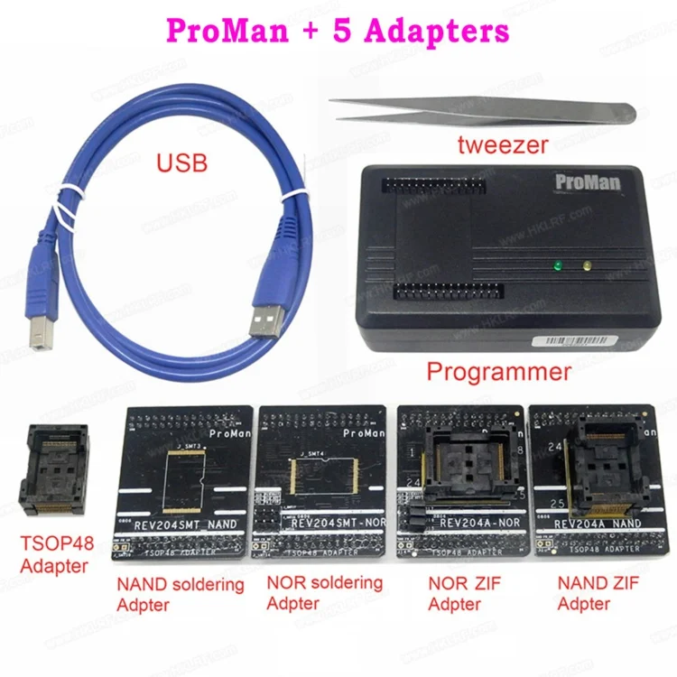 ProMan 5 Adapters SPI драйвер ICSP Улучшенная плата адаптера для Minipro TL866II Plus USB программатор SPI Flash в цепи Программирование адаптер - Цвет: ProMan 5 Adapters