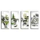 Вечная любовь четыре сезона в водной деревне китайский набор крестиков экологический хлопок штампованный DIY Новые рождественские украшения