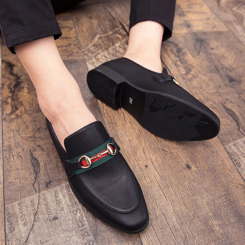 

Туфли мужские классические без застежки, роскошные лоферы, Классическая кожаная обувь для офиса и бизнеса, большие размеры