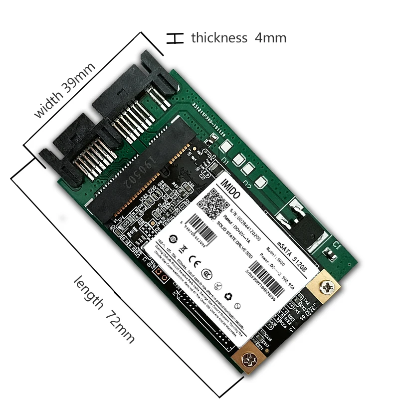 Новый 256G 128G 64G SSD 1 8 &quotMicroSATA для HP 2740p 2730p 2530p 2540p IBM x300 x301 T400S T410S Замена MK2533GSG MK1633GSG