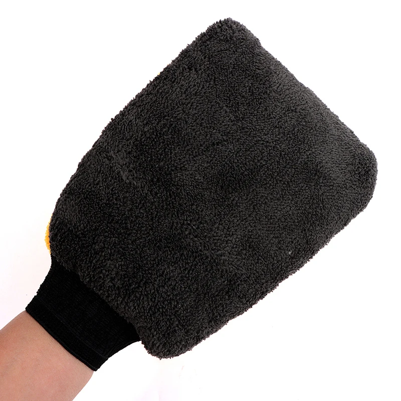 Перчатки для мойки автомобилей тонкий плюш Водонепроницаемый коралловые